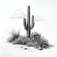 cactus in desert