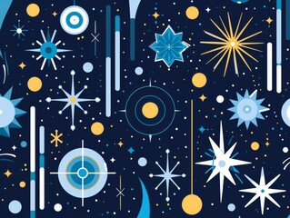 Naklejka premium Pastel Confetti Celebration: A Joyful, Simple Design