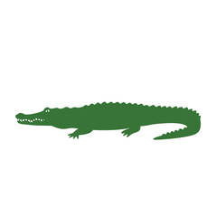 Creative Flat Vector Illustrations of Crocodile: Minimalist, Modern, and Perfect for Pet-Themed Graphics.Charming Flat Vector crocodileIllustration: Playful, Minimal, and Versatile Cartoon Primate Des