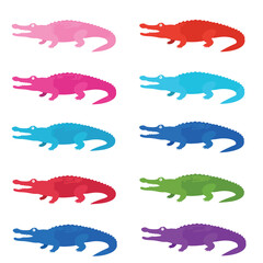 Creative Flat Vector Illustrations of Crocodile: Minimalist, Modern, and Perfect for Pet-Themed Graphics.Charming Flat Vector crocodileIllustration: Playful, Minimal, and Versatile Cartoon Primate Des