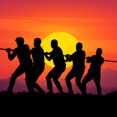 Fototapeta premium Teamwork and Collaboration concept