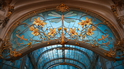 Ornate Art Nouveau Archway With