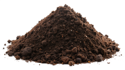 soil dirt pile isolated on white background PNG