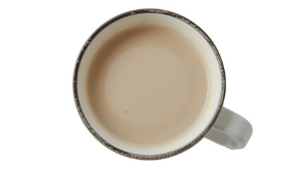 Cup of milk isolated on transparent background 