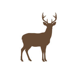 Creative Flat Vector Illustrations of Deer: Minimalist, Modern, and Perfect for Pet-Themed Graphics.Charming Flat Vector deer Illustration: Playful, Minimal, and Versatile Cartoon Primate Design
