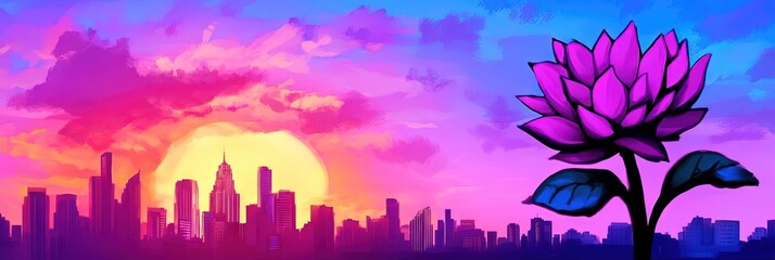 manga bangkok thailand downtown skyline 