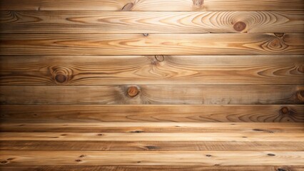 Naklejka premium Rustic Wooden Background Featuring Horizontal Planks and a Spacious Empty Surface Ideal for Product Placement or Text Overlay