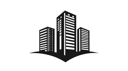 Cityscape skyline, buildings, urban, landscape, development, real estate, illustration, vector, design