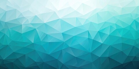 Obraz premium Abstract Teal and White Geometric Low Poly Background Design for Presentations and Digital Media