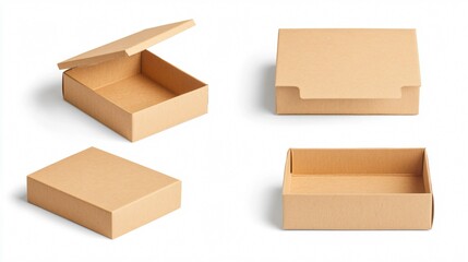 Collection of Different Sized Boxes, Parcels, and Cardboard for Packaging