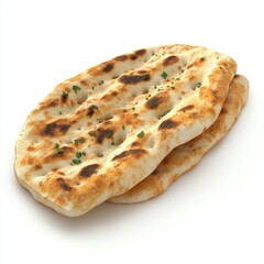 Two golden, spiced flatbreads, stacked and ready to eat.