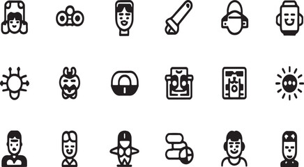 set of icons for web design