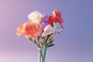 Obraz premium vibrant color background with vivid hues enhances minimalistic romantic setup