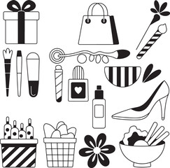 vector set of christmas icons