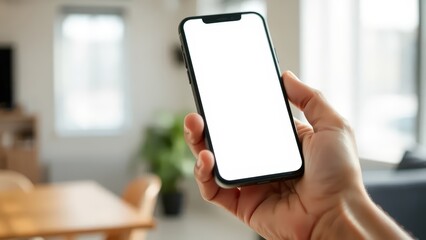 hand holding smartphone