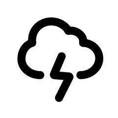 Cloud with Thunder Icon