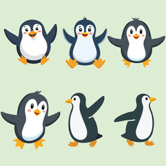 Naklejka premium Cute Penguin Illustration