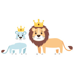 Cute Lion Illustration