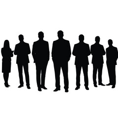 Modern People Silhouettes: Minimalist Flat Vector Collection for Contemporary Design