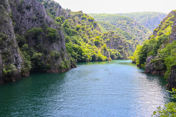 View of Matka canyon near Skopje, North Macedonia