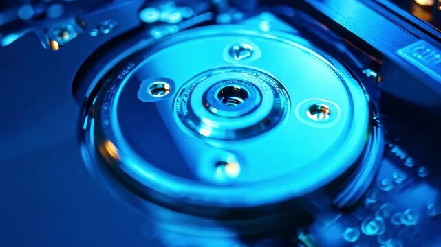 Hard Drive Platter Close-up