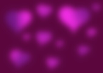 arrière-plan abstrait coeur flou, saint Valentin, amour 