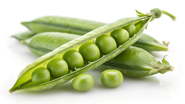 Green Freah Peas close up 