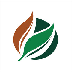  Stylish Leaf Logo Vector Illustration Isolated on White