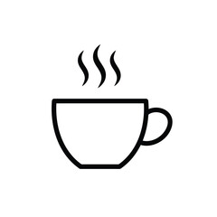 Steeped Serenity: Minimalist Kettle & Tea Cup Icon Flat Vector for Modern Aesthetics