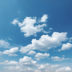 Fototapeta premium 青空と白い雲。背景