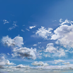 Obraz premium 青空と白い雲。背景