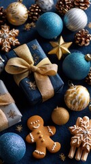 Festive Christmas decorations and gifts