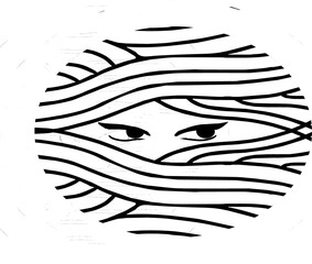 vector illustration of a woman face