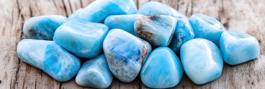 photo of pectolite larimar stones 
