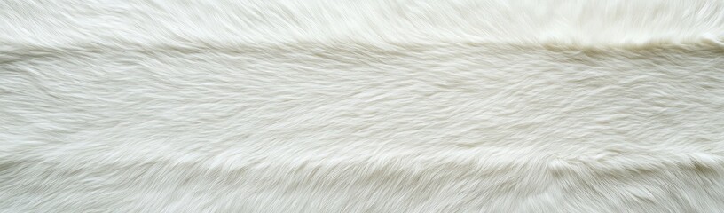 Fototapeta premium White Faux Fur Texture Close Up