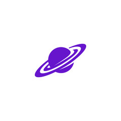 Planet icon or logo isolated sign symbol illustration