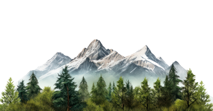 PNG Mountain as a landscape border nature background outdoors.