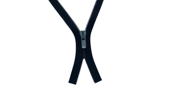 Photo of black zipper isolated on transparent background.png