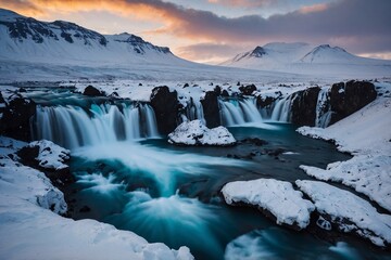 Snowy Landscape Image, Island Photography, Winter Snowy Nature Landscape Wallpaper, Winter Landscape Scenery, Winter Wallpaper, Winter Season Scenery, Nature Landscape, Nature Scene