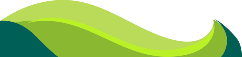 Obraz premium Stylish Green Smooth Flow