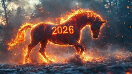 Red Fire Horse Symbol of 2026