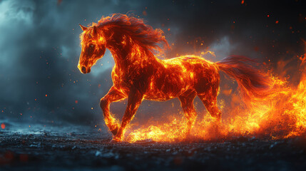 Red Fire Horse Symbol of 2026