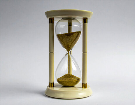 Art deco hour glass full of gold
