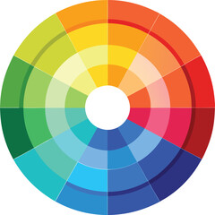 Obraz premium Vibrant Artistic Color Wheel Spectrum with Dynamic Gradient Shades