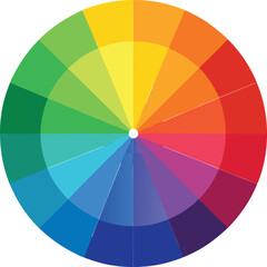 Obraz premium Vibrant Artistic Color Wheel Spectrum with Dynamic Gradient Shades