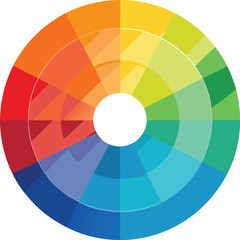 Obraz premium Vibrant Artistic Color Wheel Spectrum with Dynamic Gradient Shades