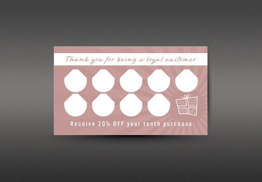 Small business loyalty card template card. Thank you card, loyalty card and gift card editable template. VIP card with discount for clients