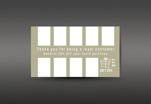 Small business loyalty card template card. Thank you card, loyalty card and gift card editable template. VIP card with discount for clients