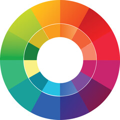 Obraz premium Vibrant Artistic Color Wheel Spectrum with Dynamic Gradient Shades