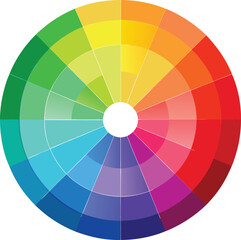 Obraz premium Vibrant Artistic Color Wheel Spectrum with Dynamic Gradient Shades